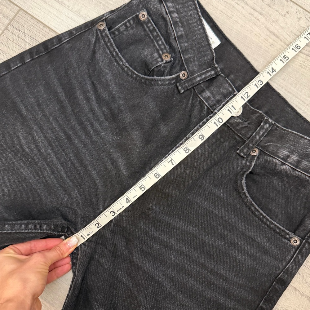 ZARA TRF Mom Fit Comfort Jeans Washed Black US 6 - Picture 9 of 10